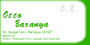 otto baranya business card